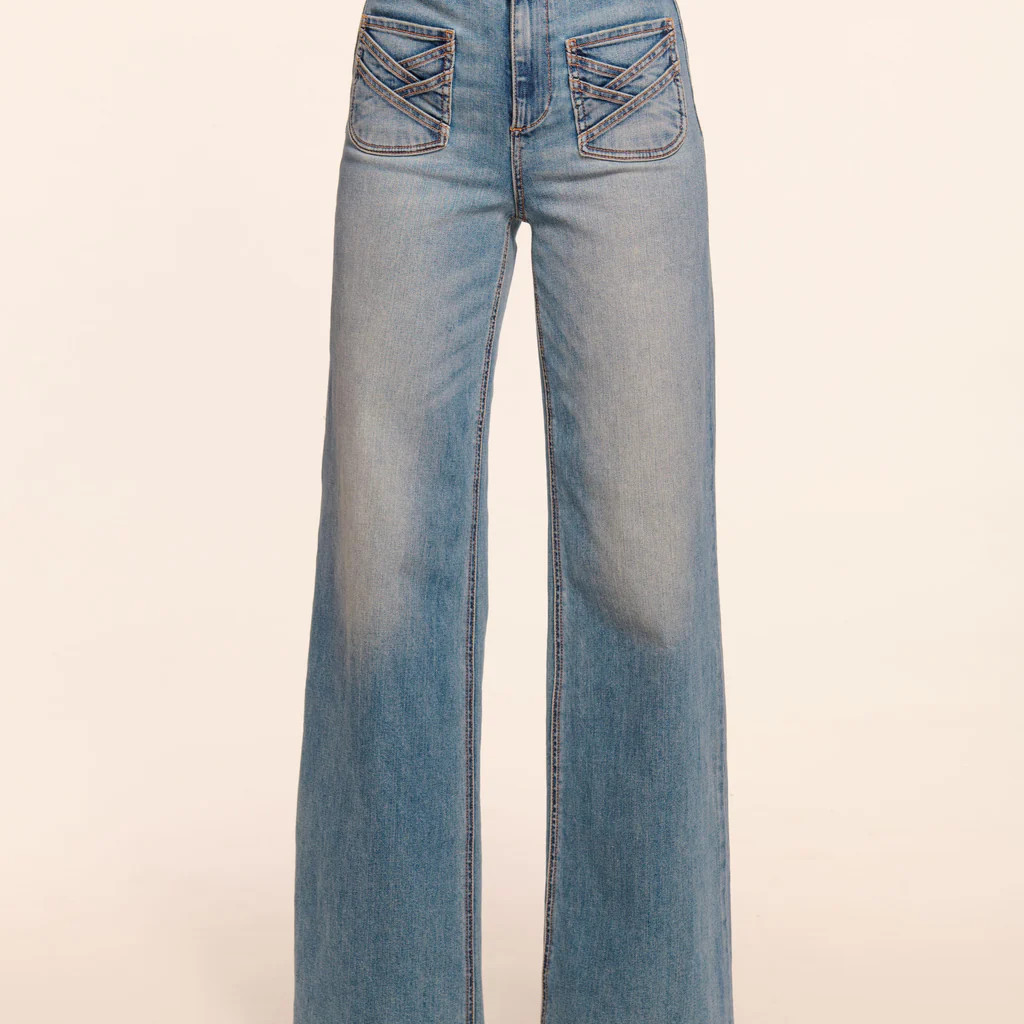 Heidi High-Rise Wide Leg Braided Jean | Ramy Brook