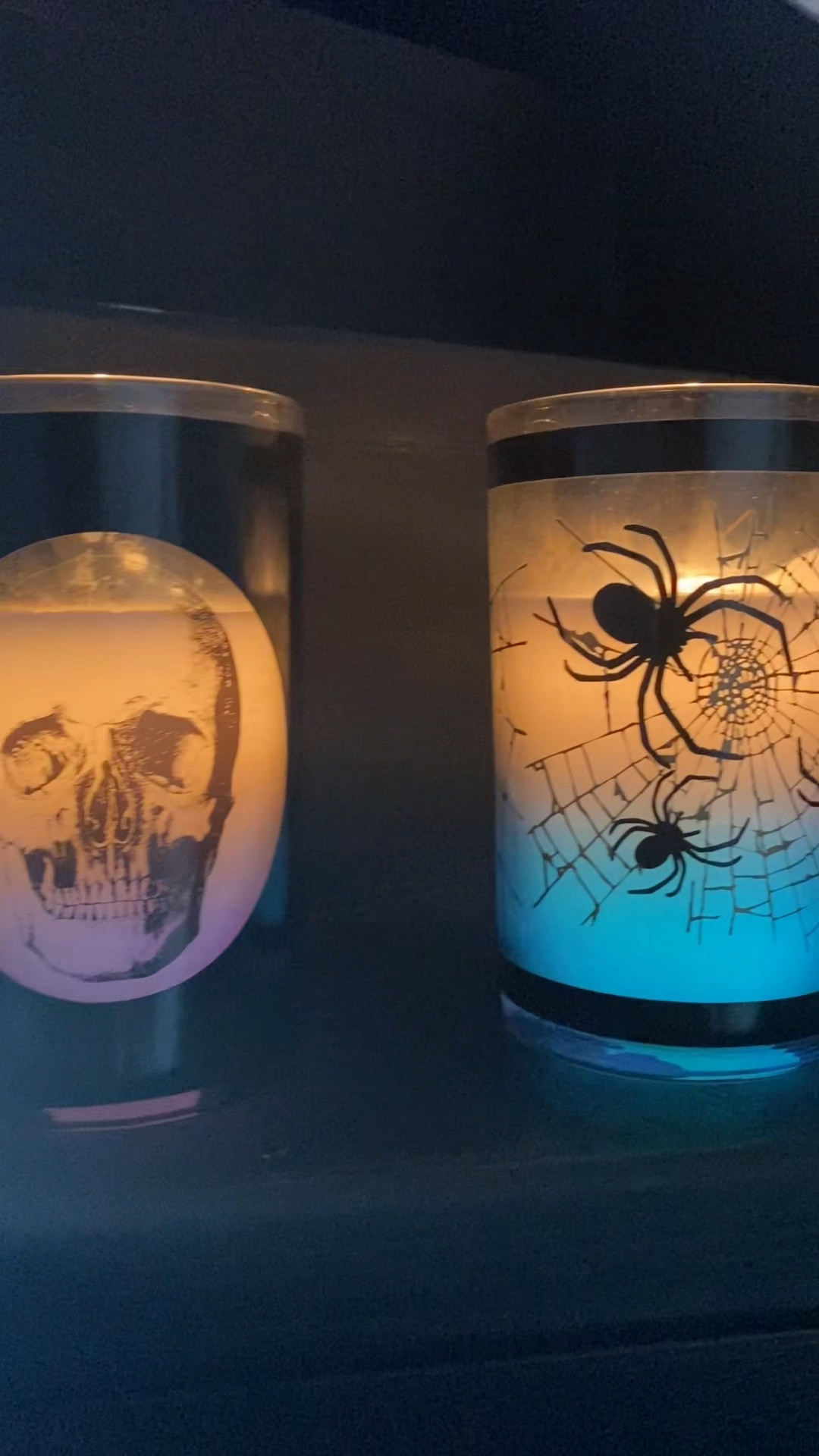 These color changing candles are so cool! They are real wax candles in glass votives. 🕯️ 

#LTKHalloween #LTKSeasonal #LTKHoliday