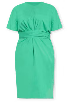 Cross Front Flutter Sleeve Dress | Eloquii