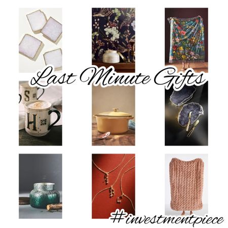 These last minute gifts are anything but un-thoughtful.  From velvet blanks to personalized mugs and necklaces to candles and more- your loved ones will love these (and you’ll love that they’re 50% off and get there in time! @anthropologie) #investmentpiece 

#LTKGiftGuide #LTKsalealert #LTKHoliday