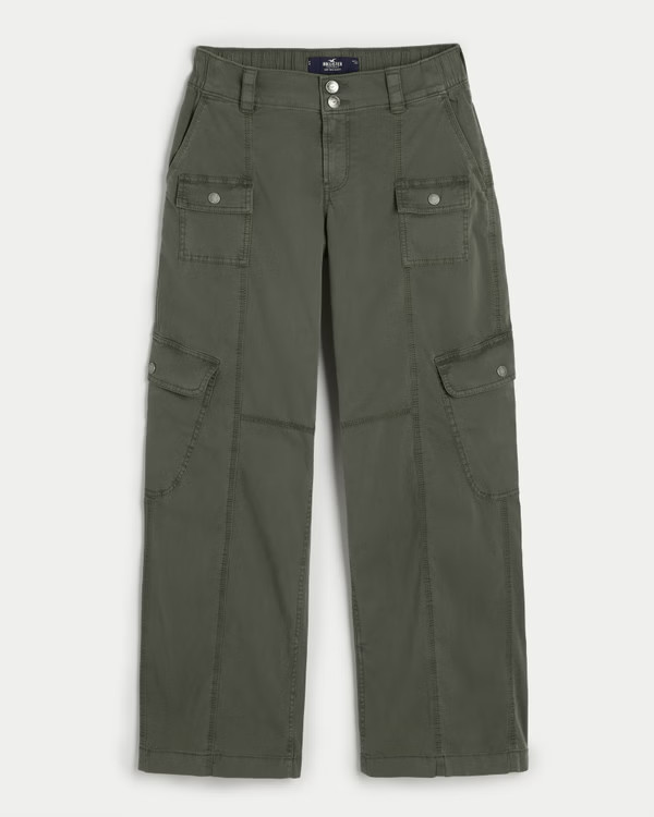 Women's Low-Rise Baggy Cargo Pants | Women's Clearance | HollisterCo.com | Hollister (US)