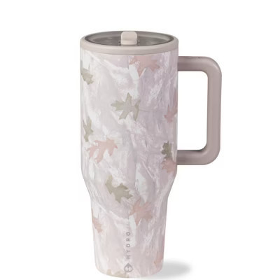 HydroJug Traveler - Water Bottle with Handle & Flip Straw - Leak Resistant Tumbler, Insulated, Stainless Steel & Rubber Base - 32 oz, Camo | Target