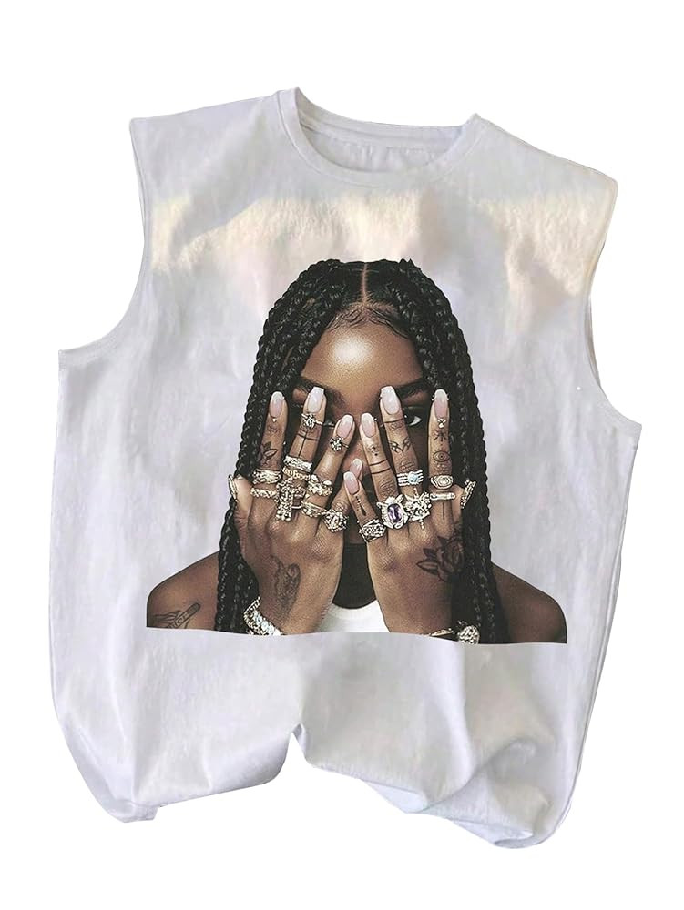 Men's Graphic Tank Tops Vintage Crew Neck Sleeveless Casual Summer T Shirt | Amazon (US)