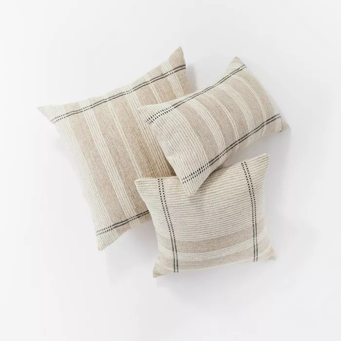 Woven Striped Throw Pillow Neutral - Threshold™ designed with Studio McGee | Target