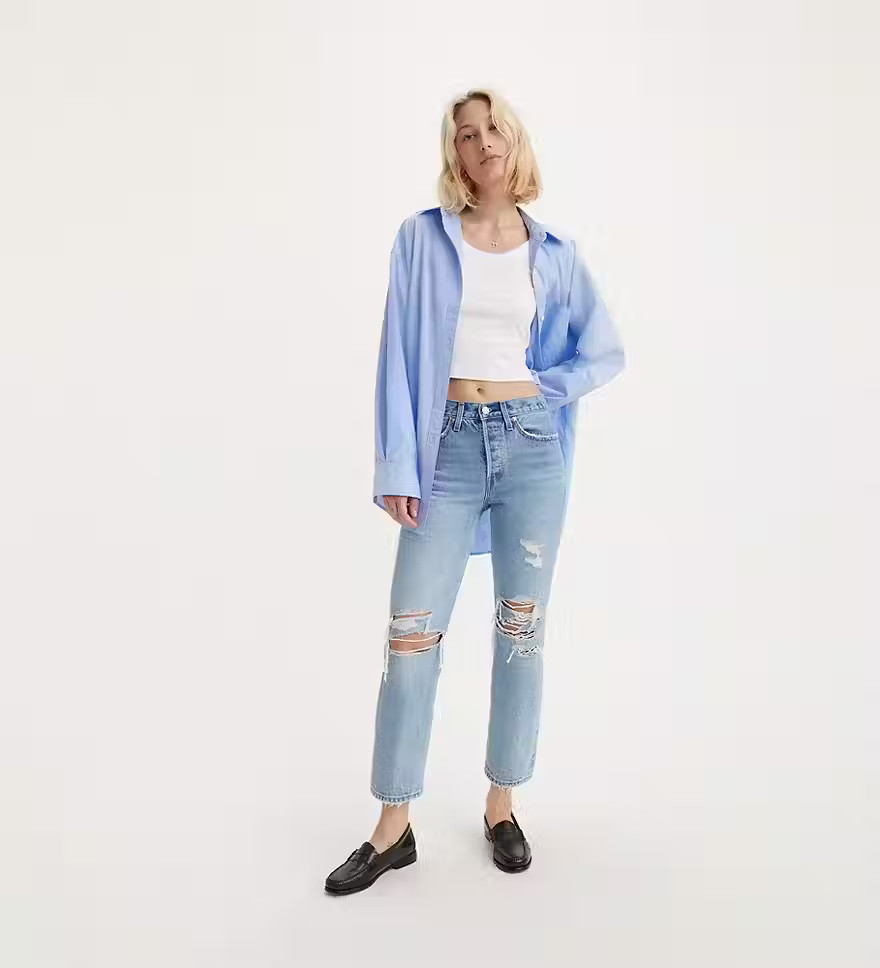 Wedgie Straight Fit Women's Jeans - Light Wash | Levi's® US | LEVI'S (US)