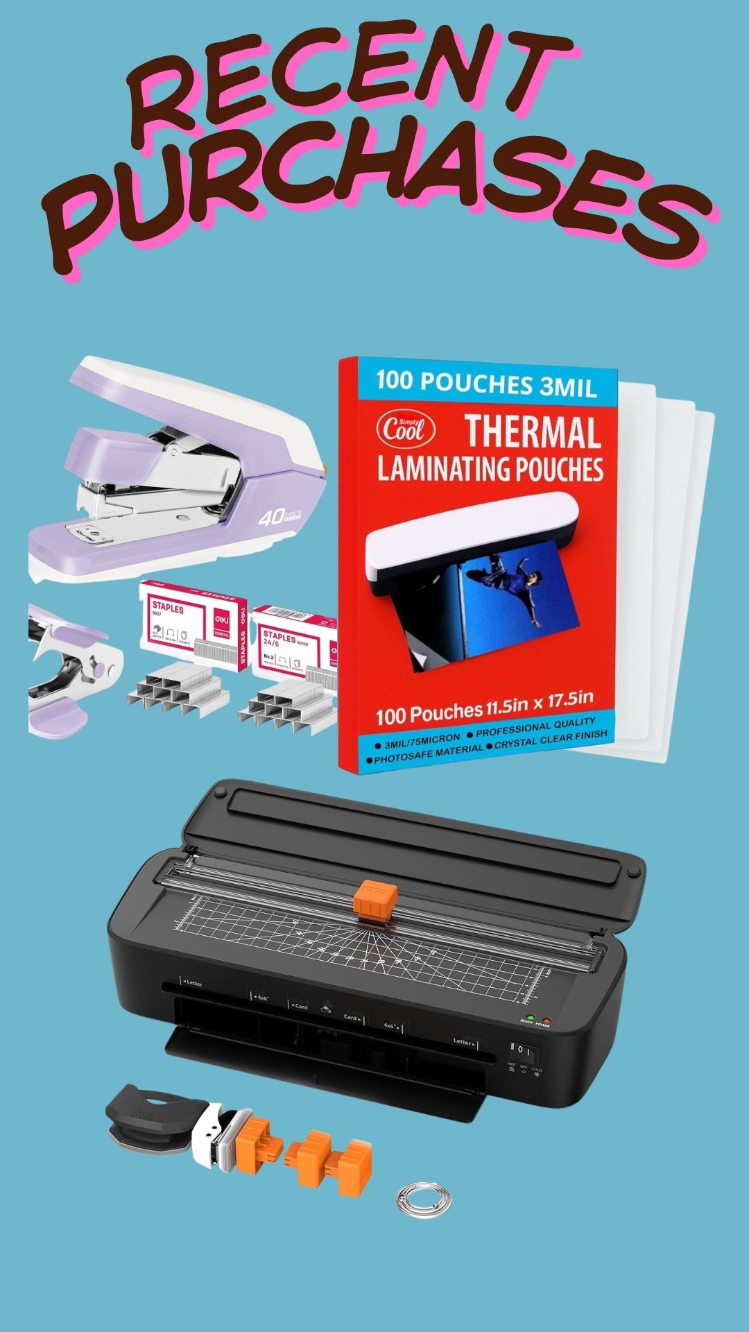 Some of my recent purchases!