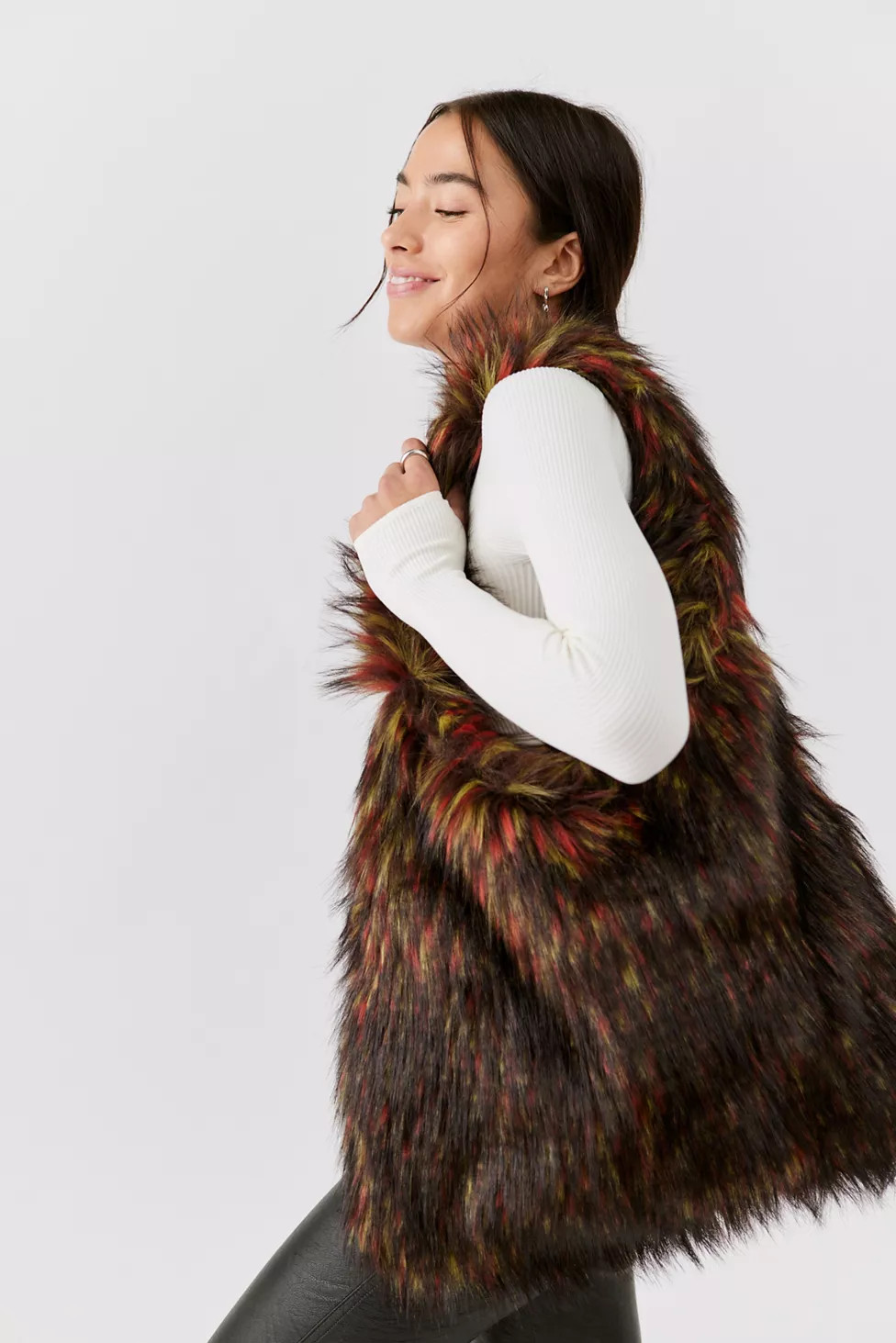 Gaia Faux Fur Shoulder Bag | Urban Outfitters (US and RoW)