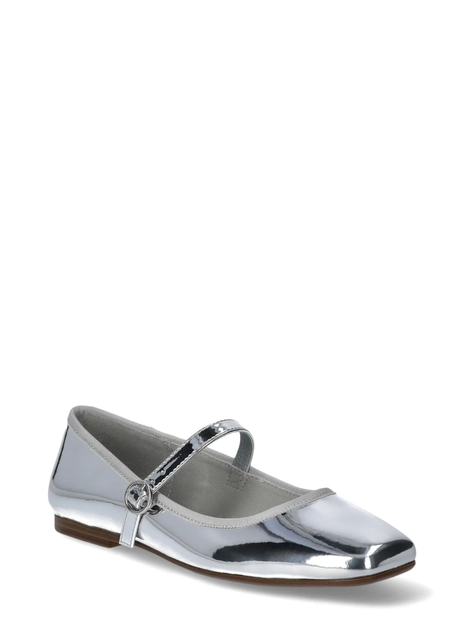 Scoop Women’s Faux Leather Mary Jane Flats - Walmart.com | Walmart (US)