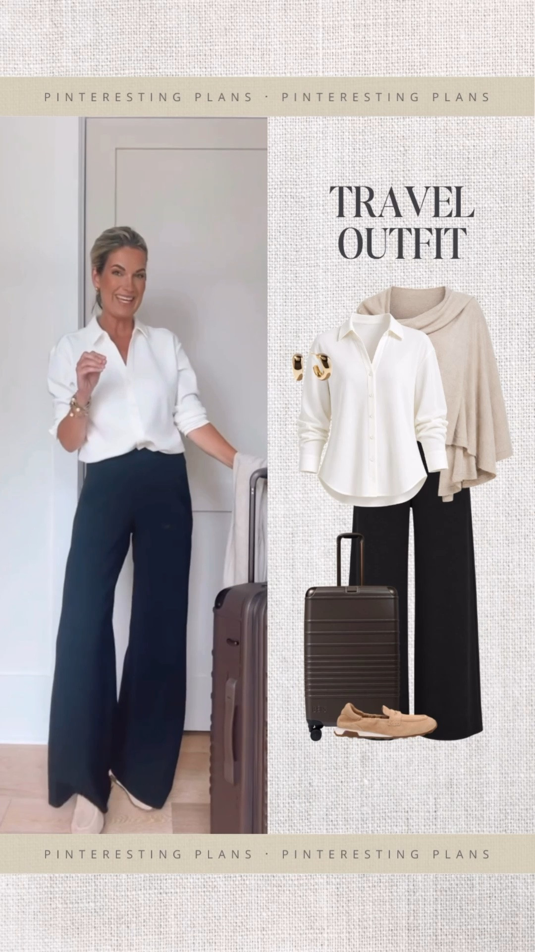 Travel outfit.  Wearing small in the top and xs tall in the pants. I am 5’11”. Use my new customer discount code RACHELXSPANX for a 15% off discount.

#LTKTall #LTKTravel #LTKootd