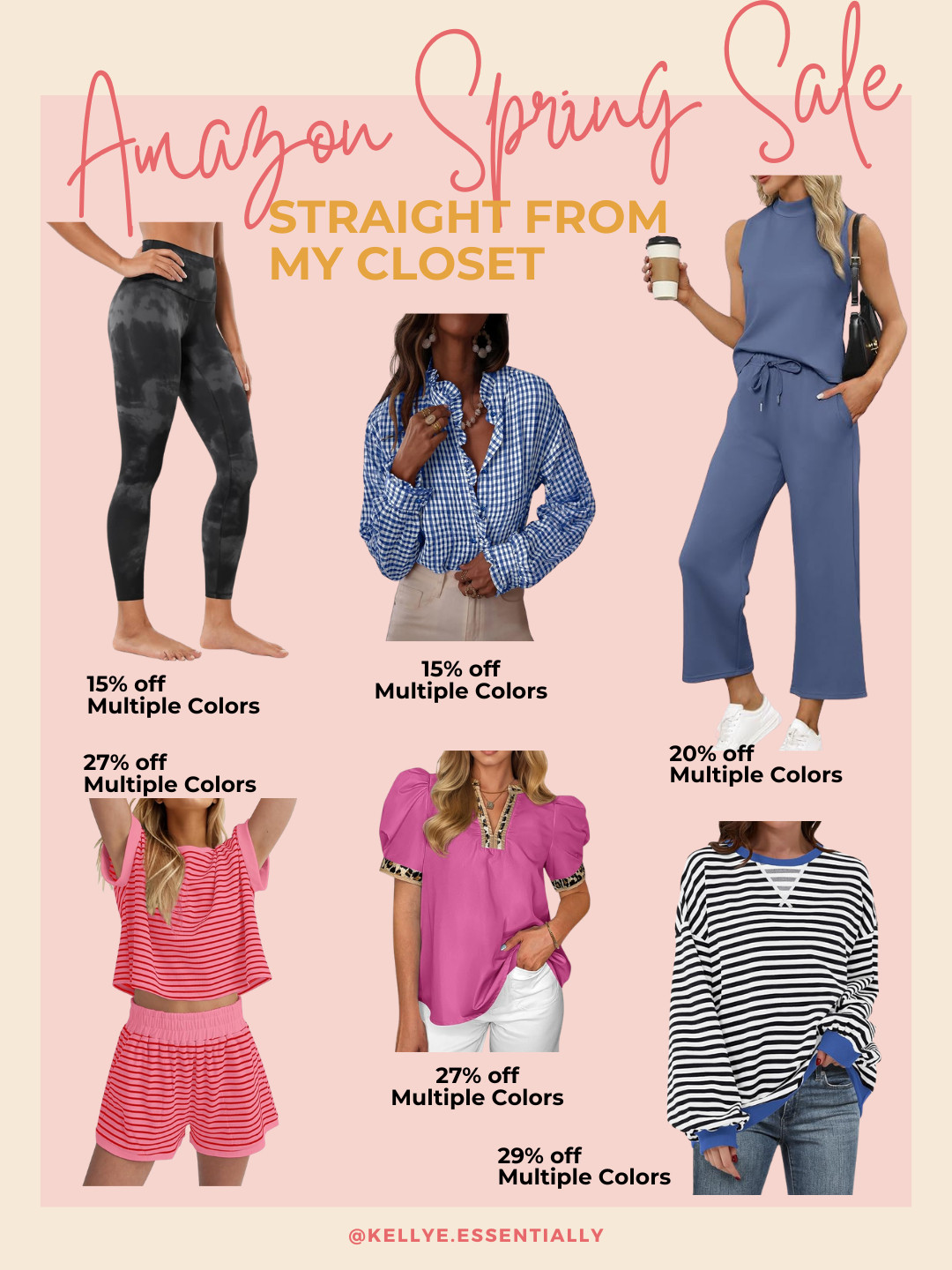 Sweatshirt, tops, sets, leggings... all straight from my closet and all part of the Amazon Spring Sale! 

 #LTKSeasonal #LTKActive #LTKSaleAlert