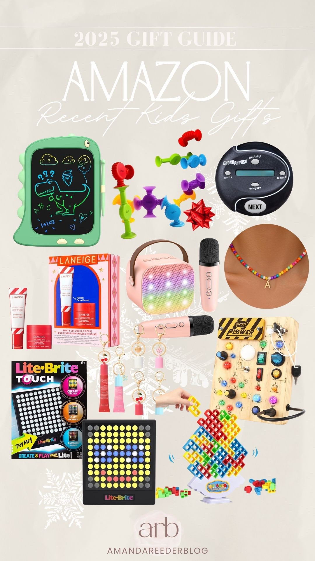 Amazon Kids Gift Guide 🎁✨
I just bought these for my own kids too! Perfect for stocking stuffers or under the tree 🤗

Amazon kids gifts, Amazon gift guide, kids toys, STEM toys, toddler gifts, creative toys, stocking stuffers, Amazon holiday, kids Christmas ideas, Lite Brite, kids microphone, kids camera, fidget toys, learning toys, Amazon finds

#LTKHoliday #LTKGiftGuide #LTKKids