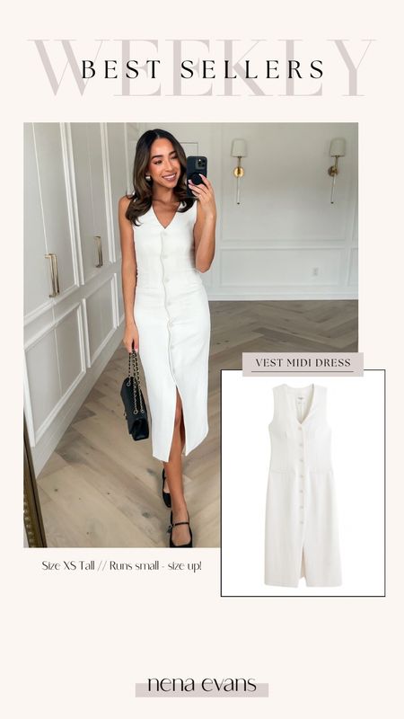 Weekly best sellers! Wearing size XS in midi dress (runs small- size up!) 



White dress 
Spring dress 
Spring outfit 
Casual outfit 


#LTKstyletip #LTKfindsunder100