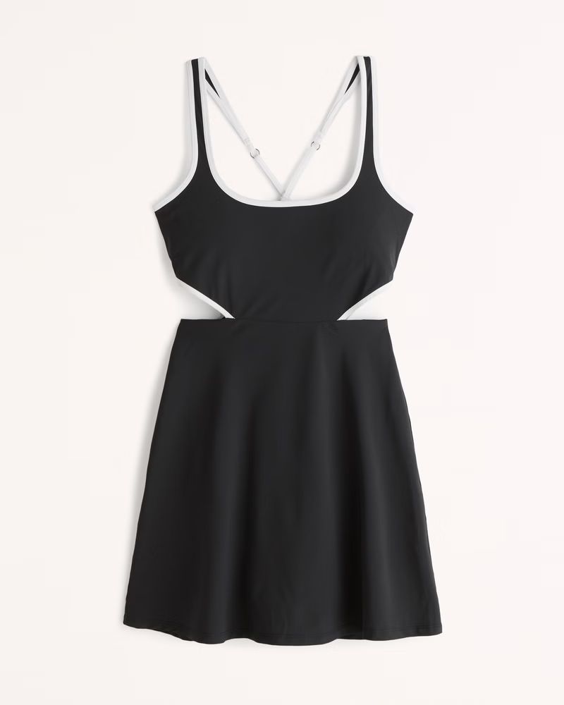 Women's Side Cutout Traveler Mini Dress | Women's Dresses & Jumpsuits | Abercrombie.com | Abercrombie & Fitch (US)