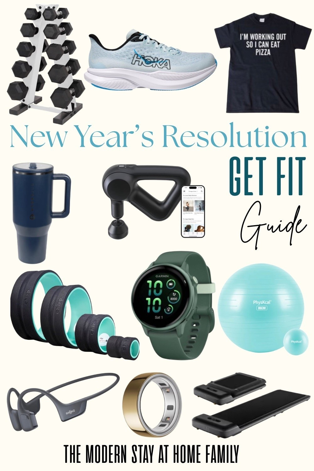 New Year, new goals ✨ If your New Year’s resolution is to get fit, this Get Fit Guide is packed with must-have fitness essentials to help you stay motivated and consistent all year long. From home gym equipment like dumbbells, resistance bands, and balance balls, to comfortable running shoes, a fitness tracker smartwatch, recovery tools, massage gun, workout headphones, and even fun motivational workout apparel, this guide makes building a healthy routine simple and realistic. Whether you’re starting a home workout plan, upgrading your at-home gym, focusing on strength training, cardio, weight loss, or overall wellness, everything is linked for easy shopping. Perfect for beginners, busy moms, and anyone ready to prioritize health in 2026. 💪🏽🏃‍♀️ 

New Year’s resolution, get fit guide, fitness essentials, home gym, at home workout equipment, dumbbells, resistance bands, balance ball, stability ball, running shoes, walking shoes, workout shoes, fitness tracker, smartwatch, health tracking, step counter, heart rate monitor, massage gun, muscle recovery, workout recovery tools, workout headphones, wireless headphones, motivational workout apparel, graphic workout tee, activewear, fitness gear, strength training, cardio workout, weight loss journey, wellness lifestyle, healthy habits, fitness motivation, beginner workouts, busy mom fitness, home fitness routine, gym alternatives, affordable fitness finds, workout must haves, wellness products, 2026 fitness goals

#LTKActive #LTKFindsUnder100 #LTKfitnessgoals

#LTKmomlife #LTKMens
