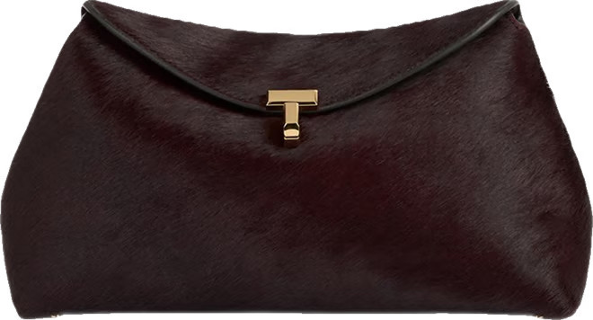 T Lock Calf Hair Convertible Clutch | Bloomingdale's (US)