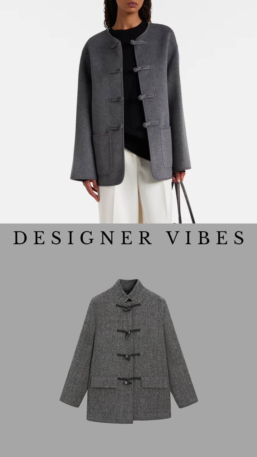 Credit Vs Debit 
Save Vs Splurge 

Rohe toggle jacket Vs High street version 

#LTKwinter #LTKautumn