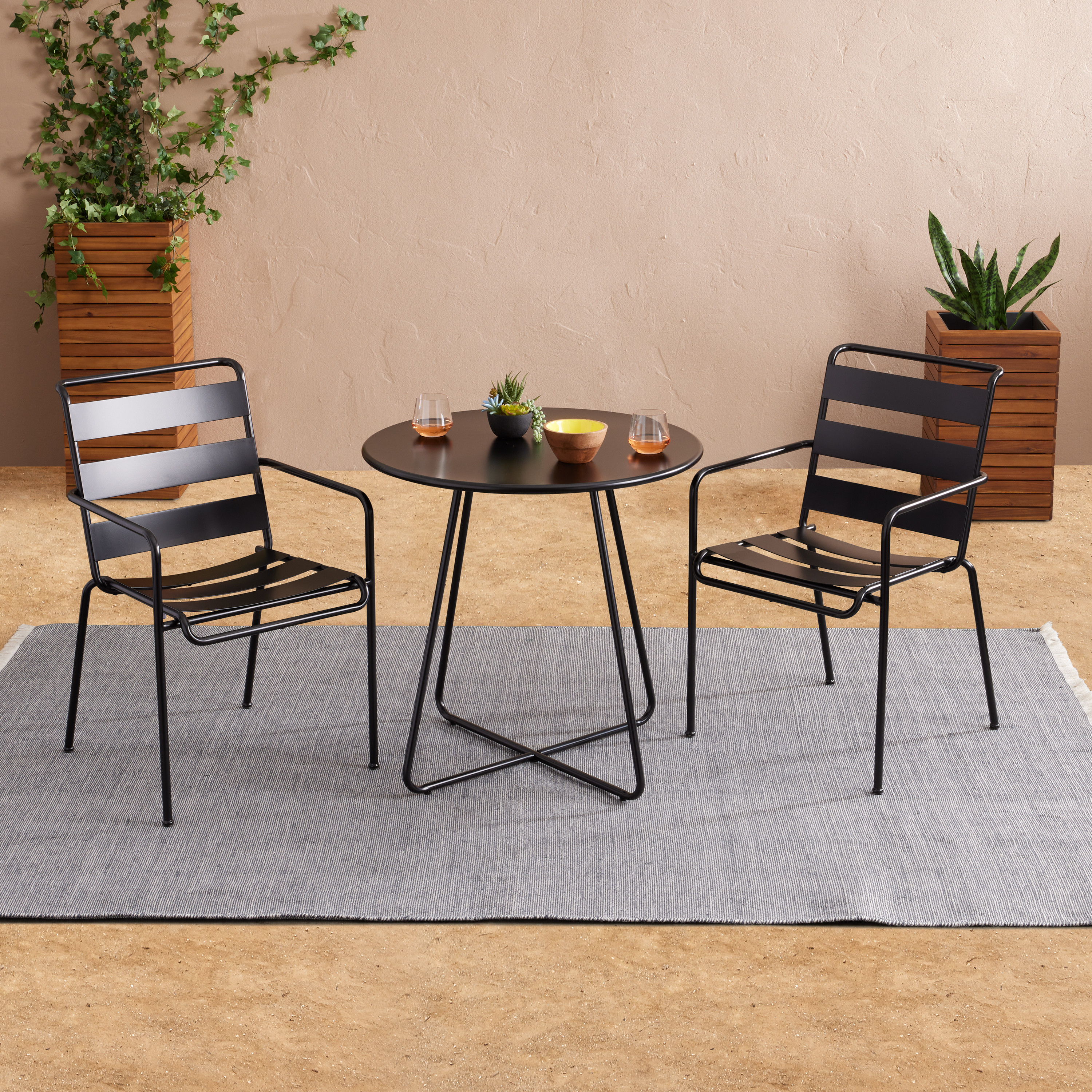 Monteria Steel Outdoor Bistro Furniture Collection | World Market