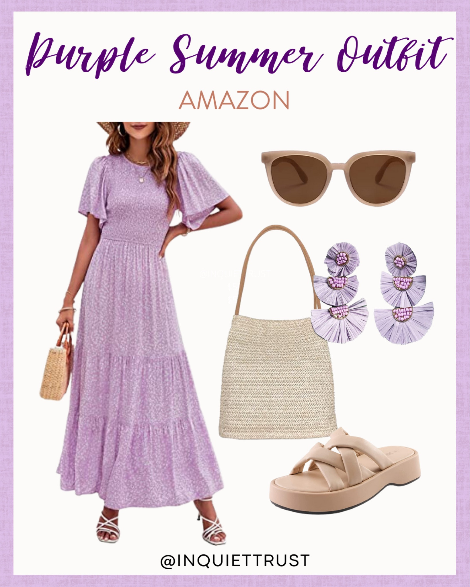 Rock this chic purple dress for the summer!

#amazonfinds #maxidress #nudesandals #springstyle

#LTKunder50 #LTKstyletip #LTKFind