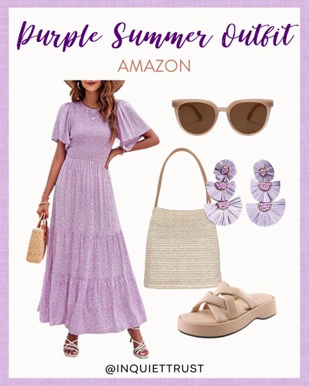 Rock this chic purple dress for the summer!

#amazonfinds #maxidress #nudesandals #springstyle

#LTKunder50 #LTKstyletip #LTKFind