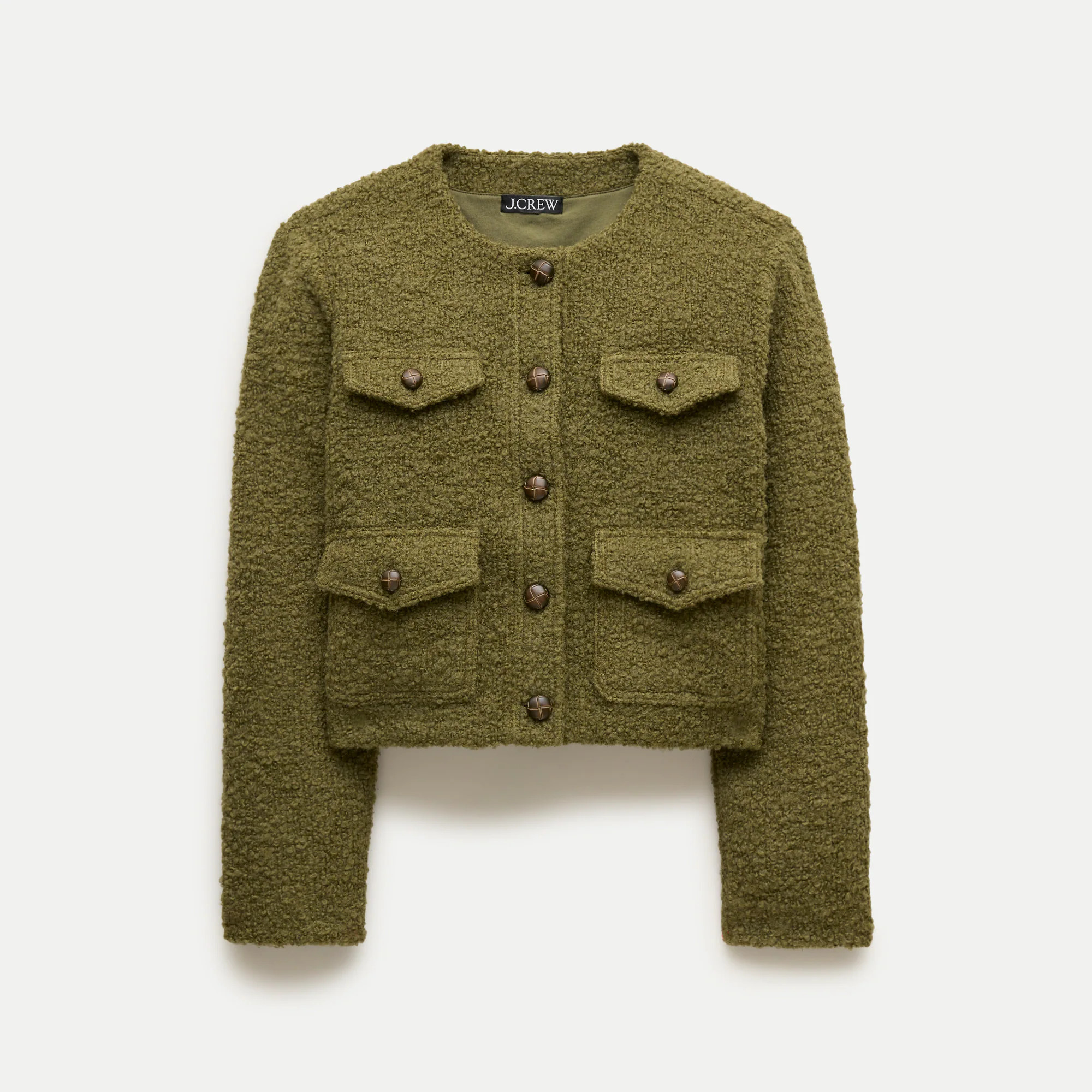 Knit jacket in bouclé wool blend | J. Crew US