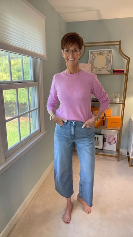 Can't contain my excitement to show you all the latest additions to my wardrobe from J.Crew and Abercrombie! 😍 From timeless classics to vibrant pops of color, there's something for every style palette. Let's dive in together, shall we? 

First up, let's talk J.Crew! 🛍️ Here are the stunning pieces that just landed on my doorstep:

Orchid Color Classic Fit Cashmere Crew Neck Sweater: Luxuriously soft and effortlessly chic.

Orchid Color Shrunken Cashmere Crew Neck Sweater: For a more fitted silhouette with the same plush cashmere comfort.

Bright Floral Sweater: Inject some fun and personality into your wardrobe with this vibrant floral sweater!

Now, let's move on to Abercrombie, where casual meets chic in the most fabulous way possible!

High-Rise Wide-Leg Jeans in Denim and White: Say hello to your new denim essentials! These high-rise, wide-leg jeans are the ultimate combination of comfort and style. Whether in classic denim or crisp white, they're a wardrobe must-have!

Wearing a medium in the sweaters and a 29 in the jeanss

#LTKfindsunder100 #LTKover40 #LTKstyletip