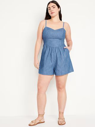 Fit &amp; Flare Cami Romper | Old Navy (US)