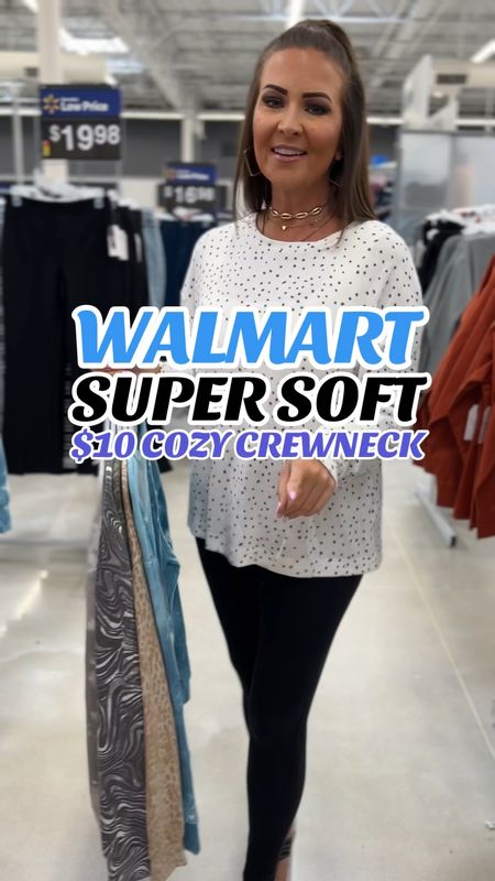 Cozy long sleeve crewneck shirts. They’re very soft, kinda like a hybrid t-shirt sweater. 

I get a medium for a more oversized fit. I pair with a black vest and black leggings. I’ll link a couple options to complete the look. 

Fall fashion, fall outfits, Walmart fashion finds, Walmart must haves, Walmart style 

#LTKSeasonal #LTKstyletip #LTKfindsunder50