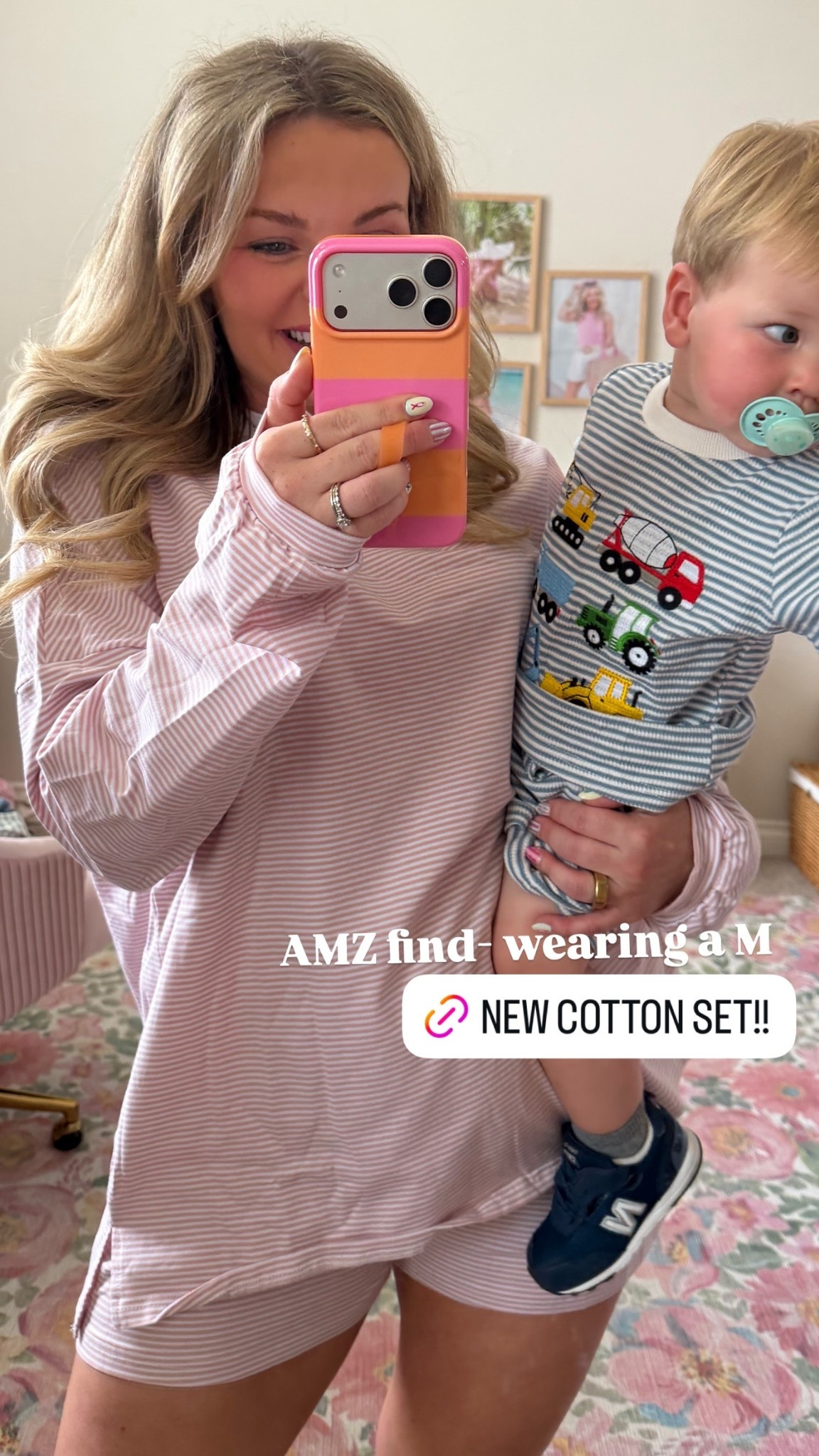 AMZ find- wearing a M in this comfy striped lounge set feels and looks like aerie!

#LTKSeasonal #LTKMidsize