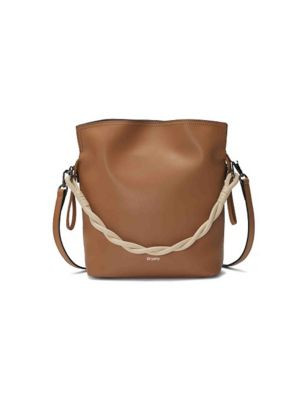 Madeleine Twist Handle Leather Bucket Bag | Saks Fifth Avenue OFF 5TH