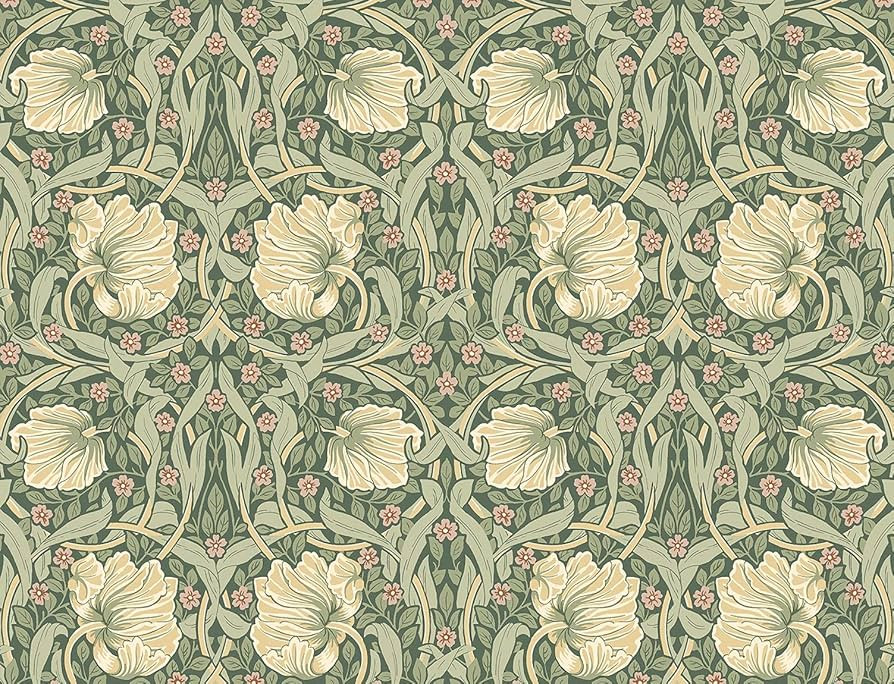 NextWall Pimpernel Floral Peel and Stick Wallpaper (Gardenia & Sage) | Amazon (US)