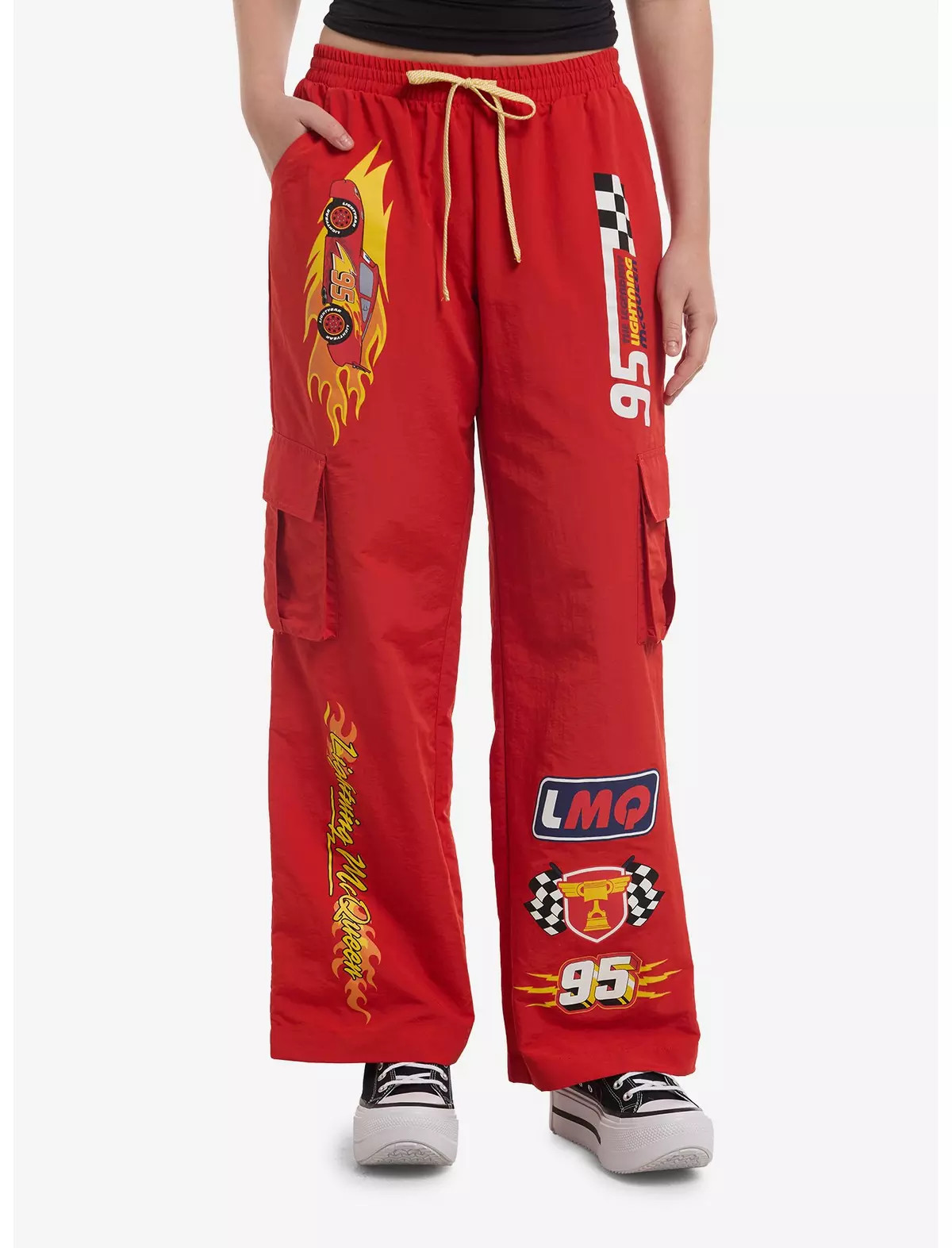 Disney Pixar Cars Lightning McQueen Nylon Cargo Pants | Hot Topic | Hot Topic