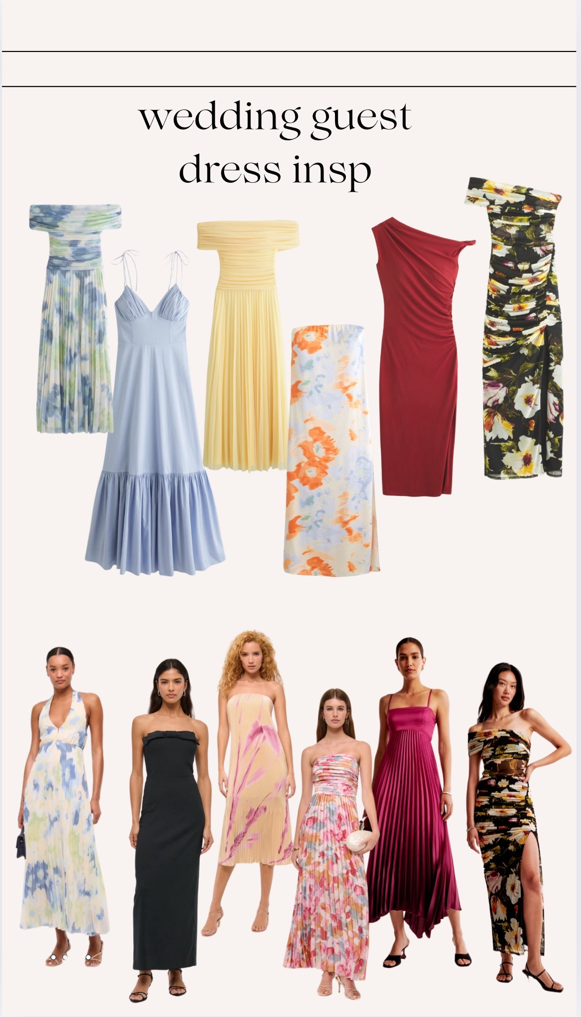 Wedding Guest Dress Inspo! 

#LTKSeasonal #LTKWedding #LTKGiftGuide
