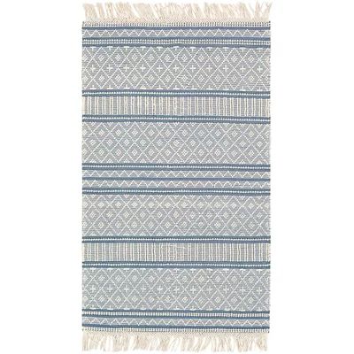 Carletta Hand-Knotted Wool/Cotton Denim Area Rug | Wayfair North America