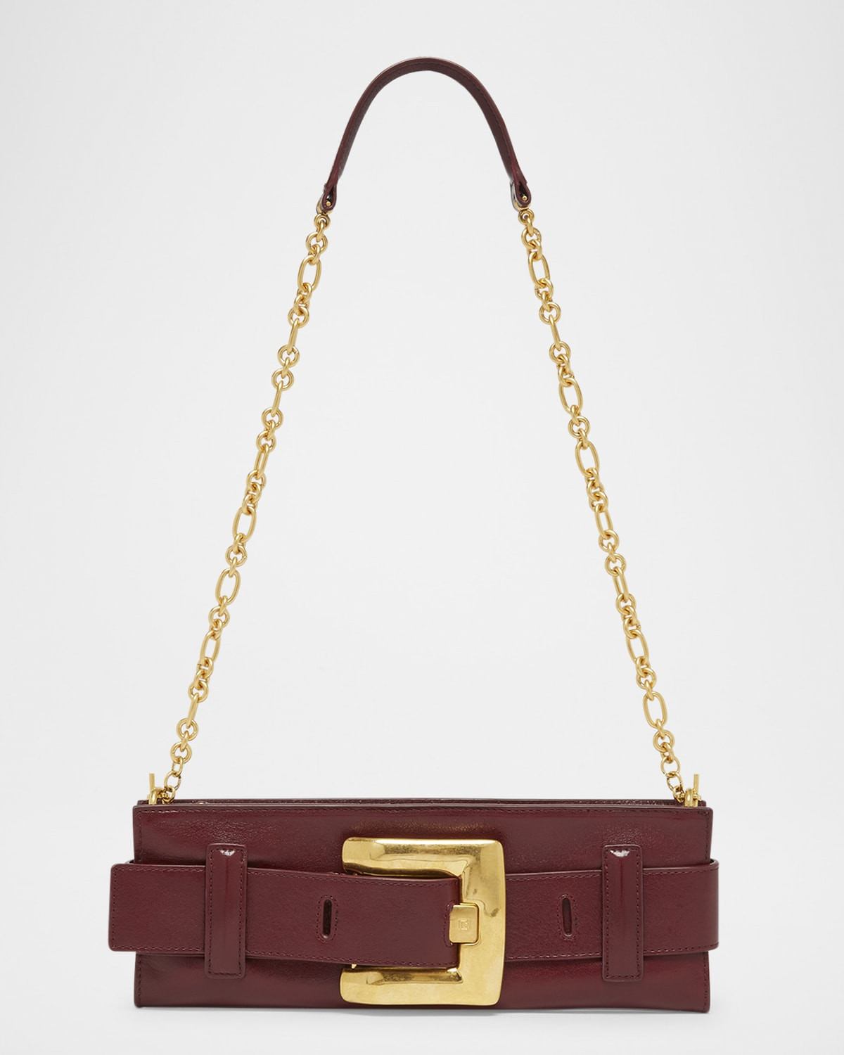 Anthem Belted Clutch Bag in Leather | Neiman Marcus