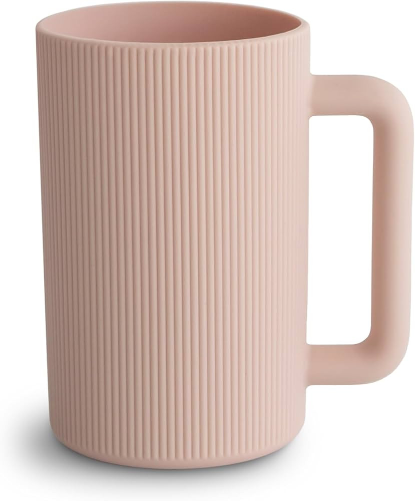 mushie Baby Bath Rinse Cup | 100% Food Grade Silicone | Wash Rinser Cup For Kids (Blush) | Amazon (US)