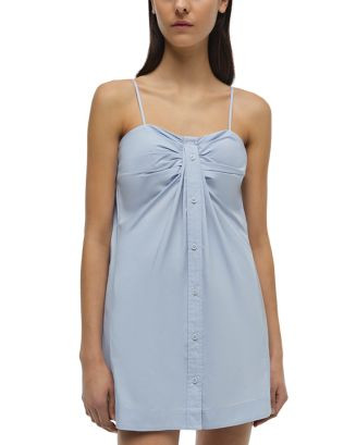 Kendall Twisted Button Poplin Dress | Bloomingdale's (US)