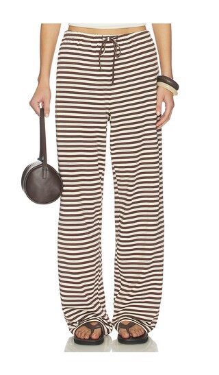 LIONESS Bloom Pant in Chocolate. - size XXS | Revolve Clothing (Global)