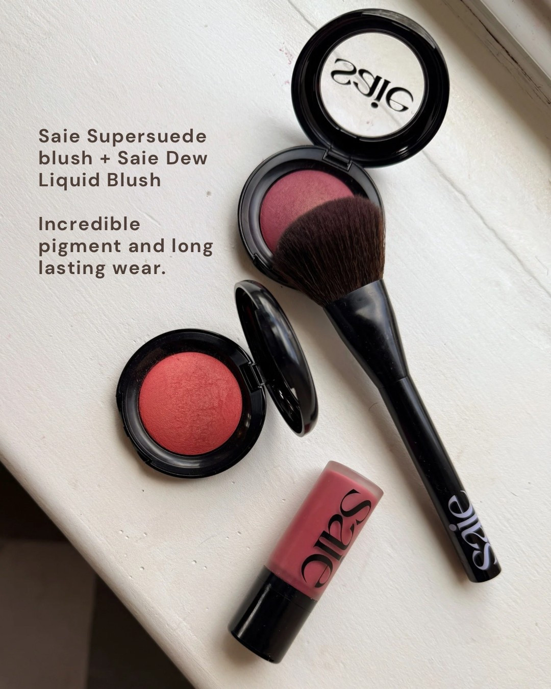 @saie has the best pigments! 
Absolutely love their liquid and powder blushes.

#LTKBeauty #LTKSaleAlert #LTKFindsUnder50