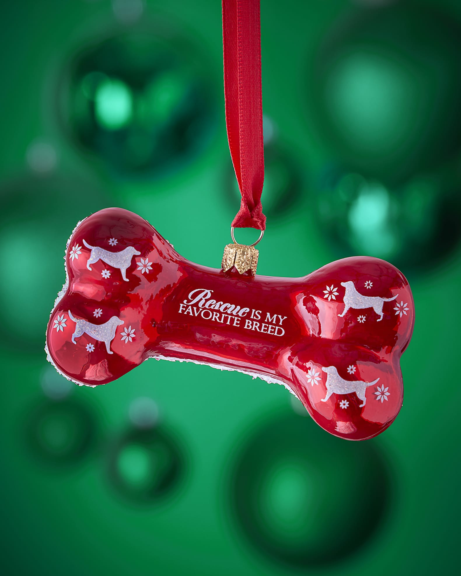 All I Want for Christmas is a Rescue Dog Christmas Ornament | Neiman Marcus