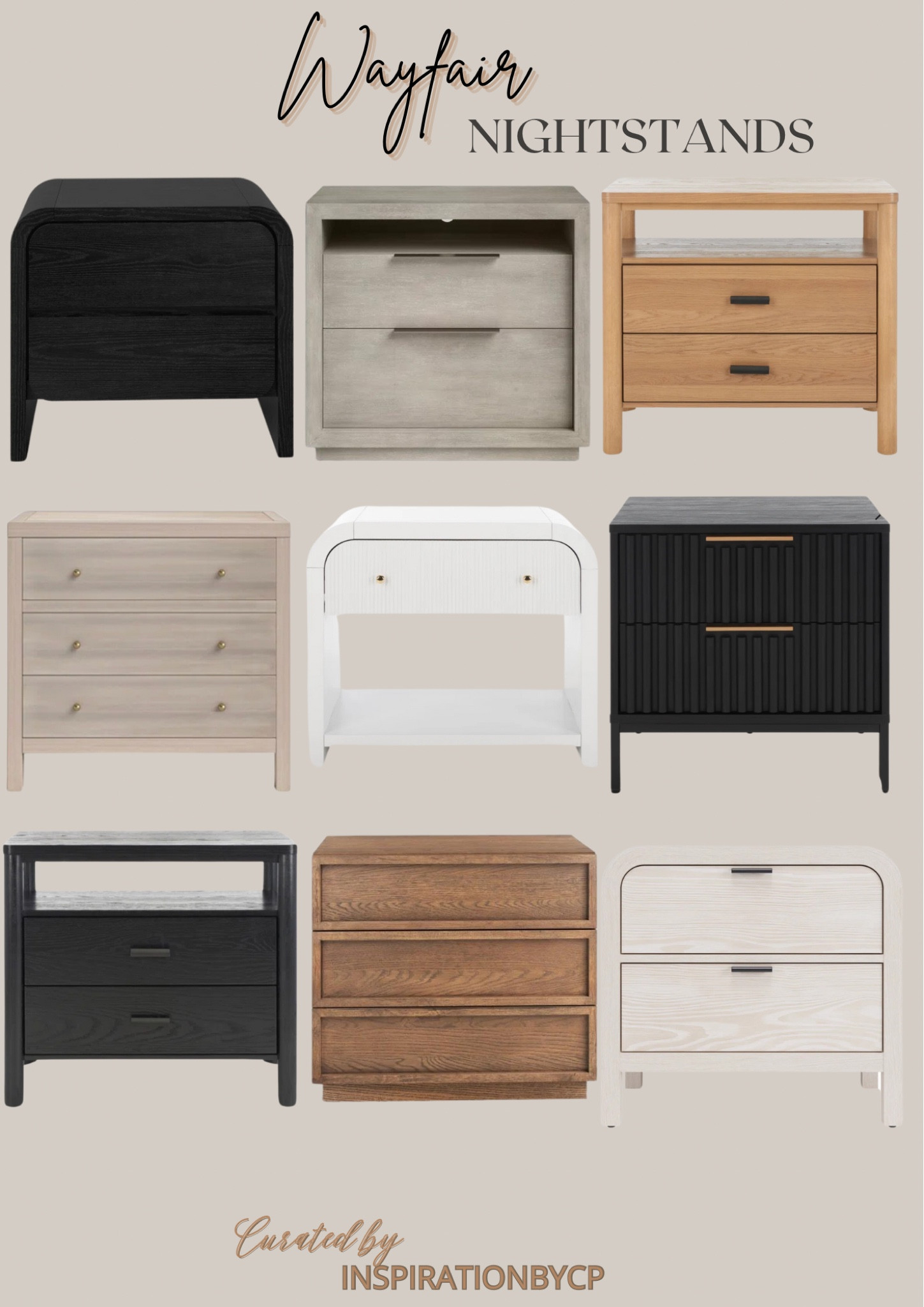 WAYFAIR MODERN NIGHTSTANDS
Modern home, bedroom, bedroom furniture, side table, black wood, white oak, bedroom modern, organic modern, arhaus, west elm, pottery barn, 

#LTKsalealert #LTKhome