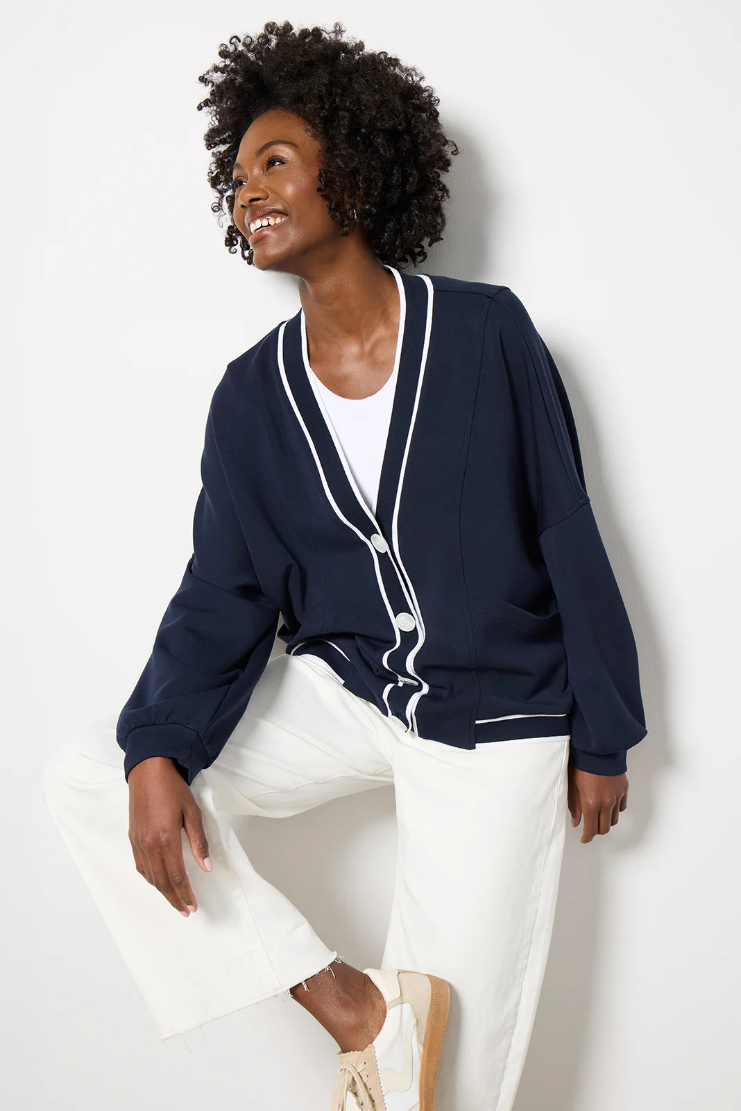 Decker Off Court Cardigan | Evereve