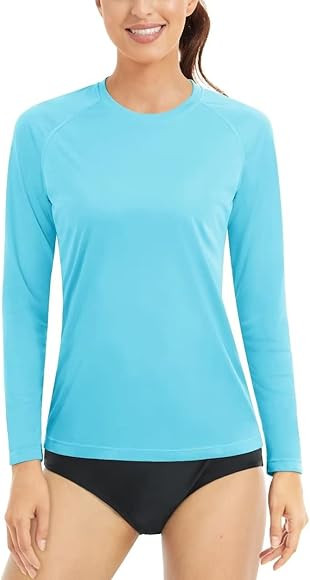 Boladeci Women's Sun Shirts UPF 50+ UV Protection Rash Guard Long Sleeve Quick Dry Lightweight Wo... | Amazon (US)