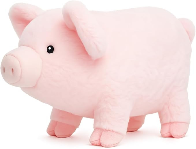 Adorable Piglet Pink Pig Plush Toy - 12 Inch Soft & Cuddly Stuffed Animal Piggy, Perfect for Kids... | Amazon (US)