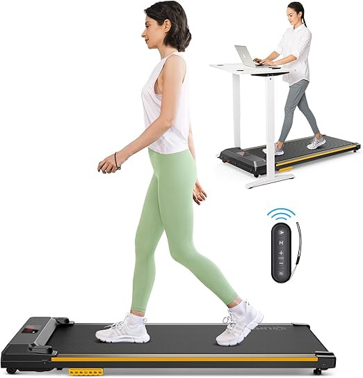 UREVO Under Desk Treadmill, Walking Pad 2 in 1 for Home/Office, Portable Walking Pad Treadmill wi... | Amazon (US)