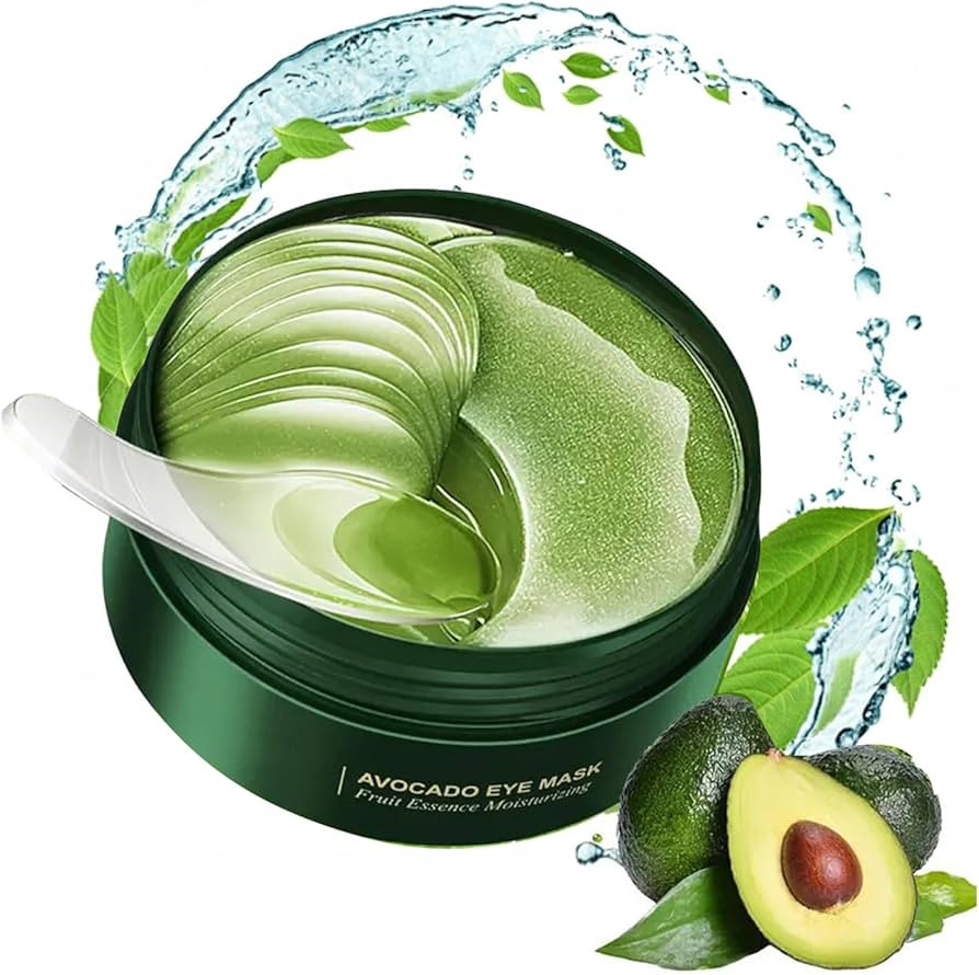 firstfly 60 Pcs Avocado Eye Mask, Under Eye Patches for Dark Circles and Puffiness, Moisturizing ... | Amazon (US)