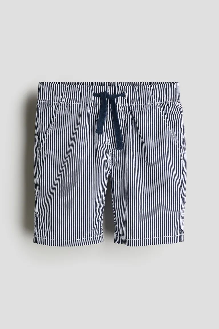 Cotton Shorts - Regular waist - Short - Light turquoise - Kids | H&M US | H&M (US + CA)