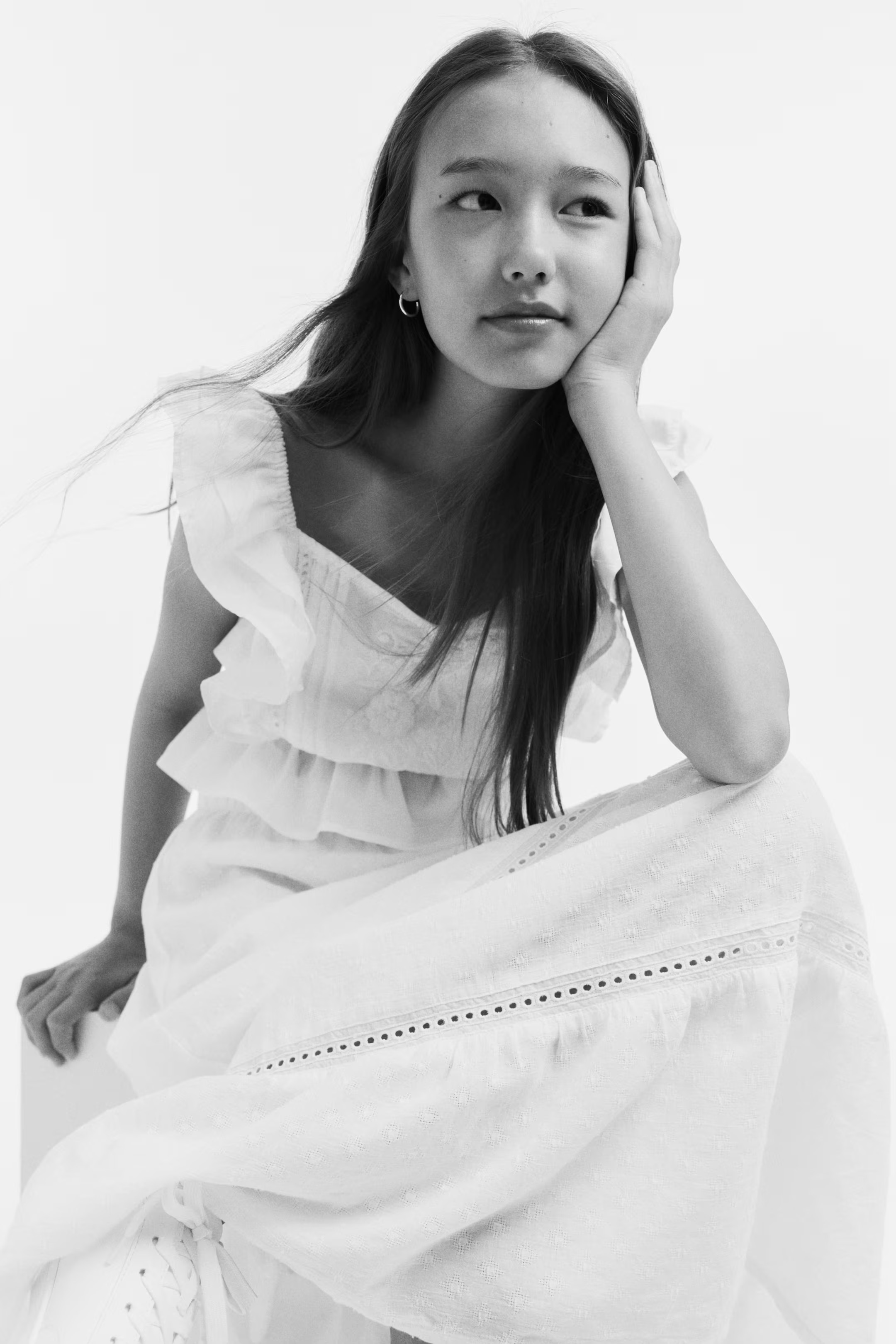 Tiered Cotton Skirt | H&M (US + CA)