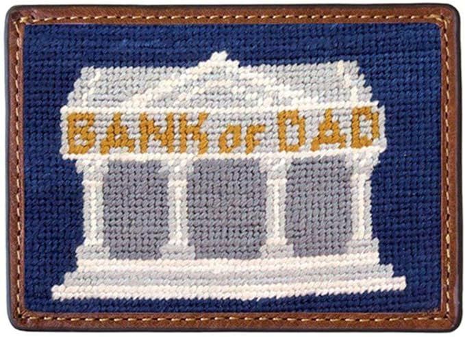 Bank of Dad Needlepoint Credit Card Wallet by Smathers & Branson | Amazon (US)