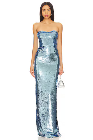 O'hara Gown in Blue Sequin Dress Sequin Outfits Birthday Dress Birthday Outfit Party Outfits | Revolve Clothing (Global)