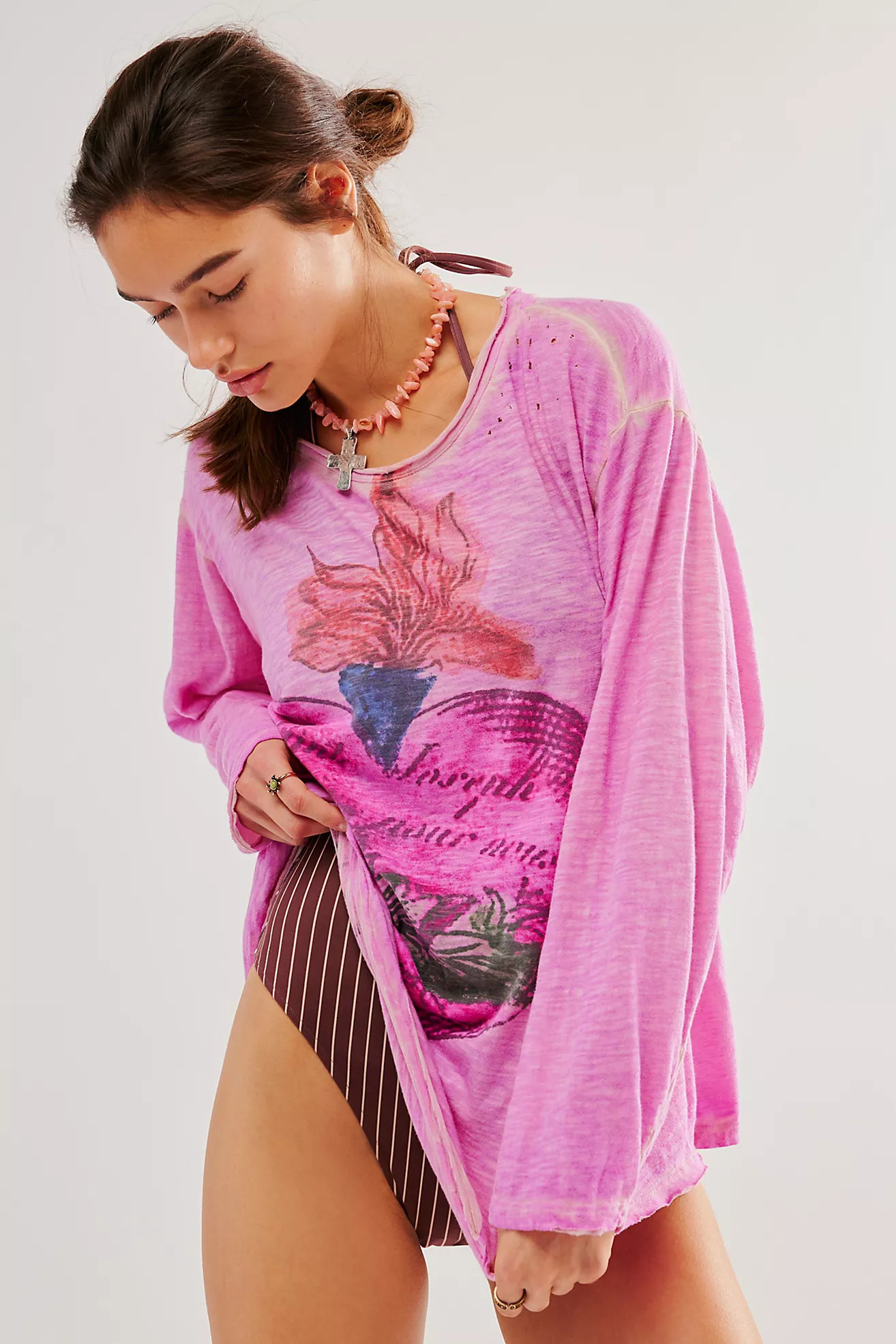 Magnolia Pearl Corazón Heart Long-Sleeve Tee | Free People (Global - UK&FR Excluded)